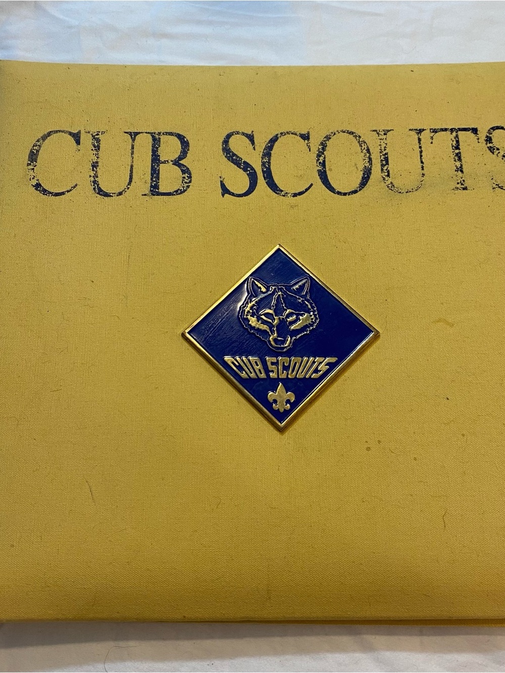 Official Cub Scouts Scrapbook with blank pages/ 5 Patches